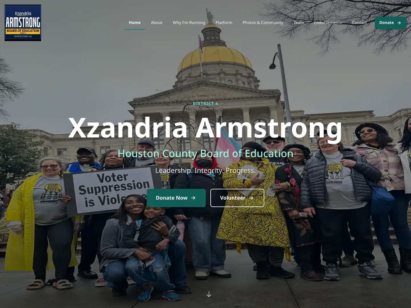 Armstrong for Houston County home page