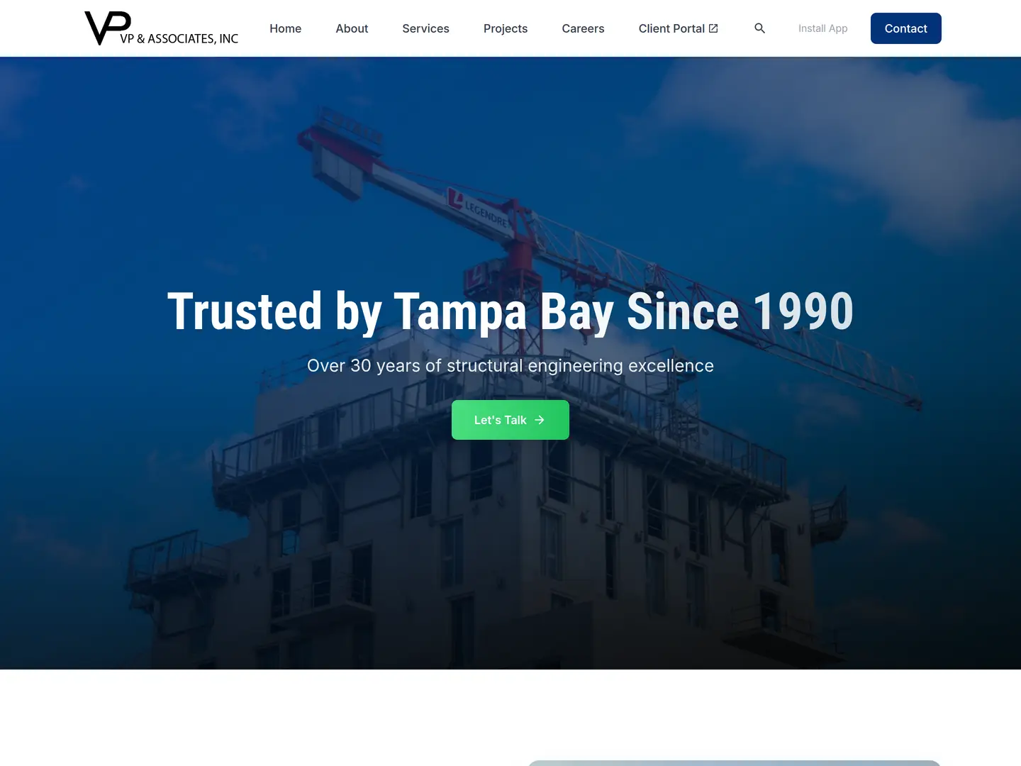 VP Associates home page